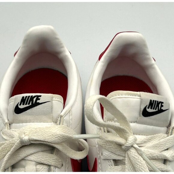 Nike Women's White Red Leather Cortez Forrest Gump Running Shoes Size 9 3117 - Picture 9 of 16